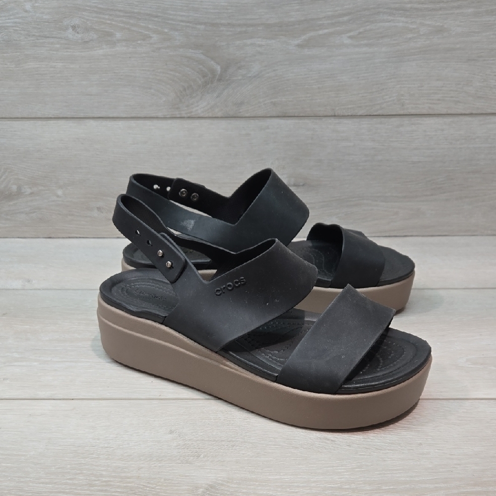 Crocs Women's LiteRide Strappy Platform Sandals Shoes Sz 9